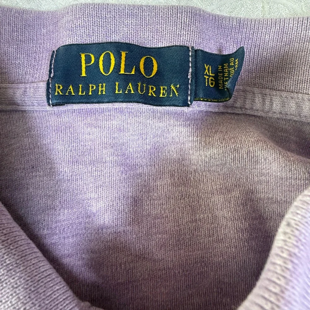 Polo Ralph Lauren Polo Shirt Mens XL Purple Heathered Classic Fit Pony Golf Prep